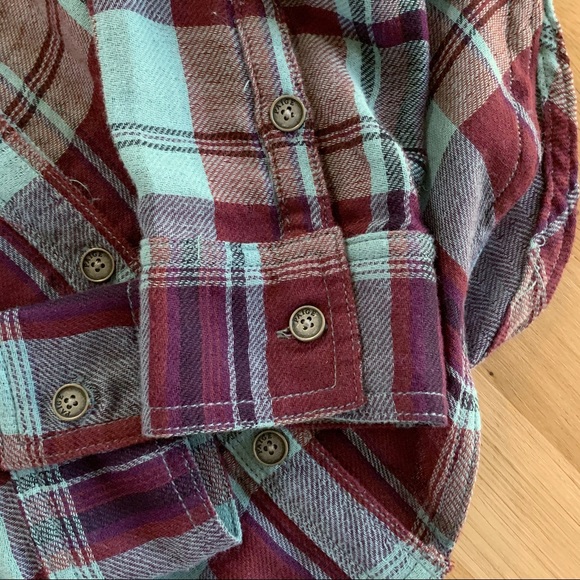 Paige Plaid Flannel Button Down Size Small - Picture 8 of 8